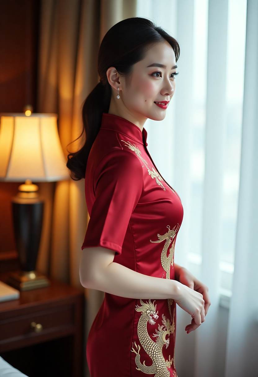 温暖家庭题材的手绘动画画面